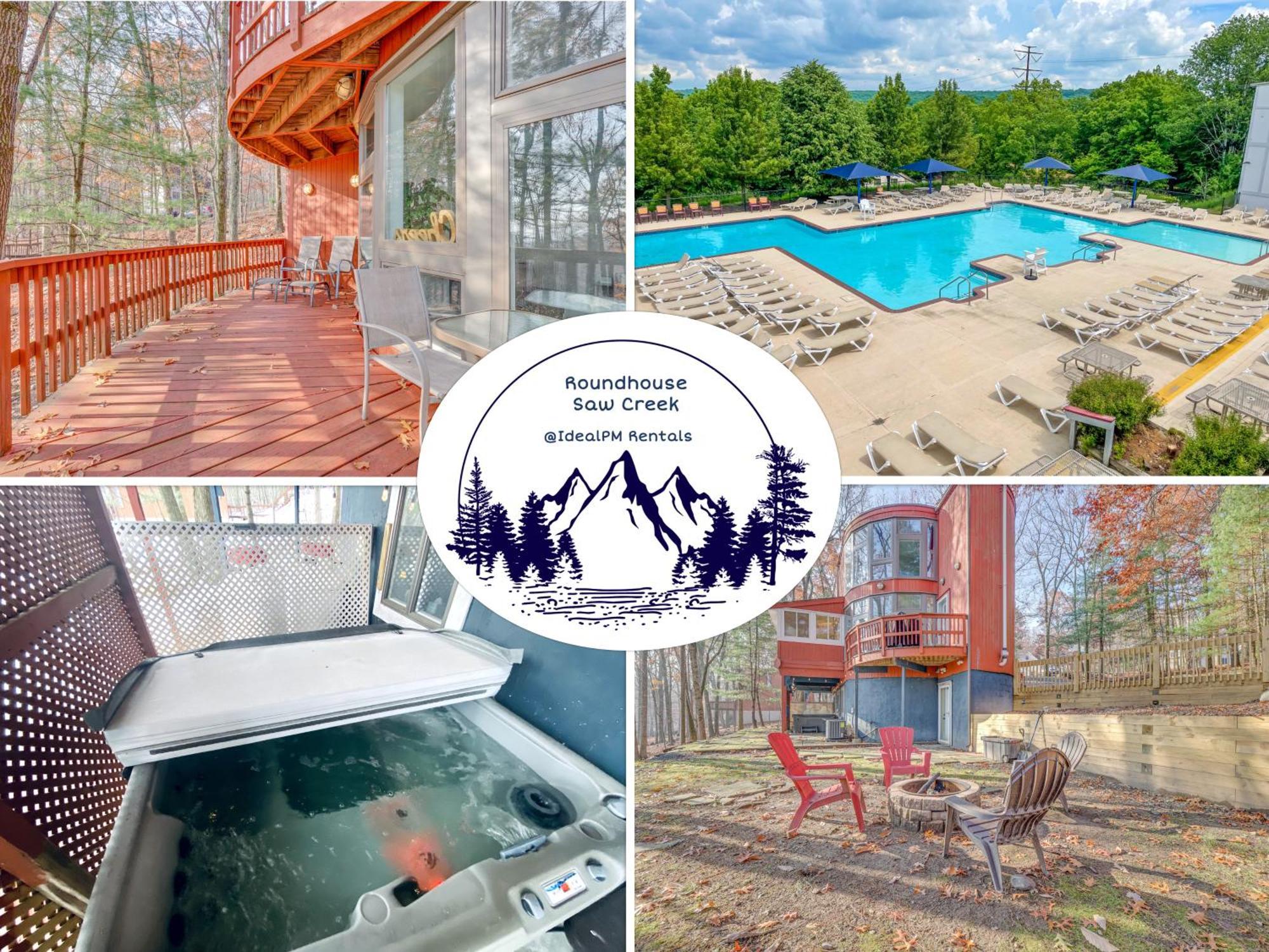 Unique Roundhouse: Hot Tub-Game Room-Firepit&More! บุชคิลล์ ภายนอก รูปภาพ